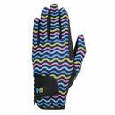 Hy5 Lightweight Printed Riding Gloves - Yellow, Teal &amp; Pink additional 1