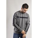Caterpillar Icon Stripe Crew Neck Sweater in Dark Heather additional 4