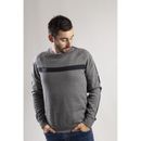 Caterpillar Icon Stripe Crew Neck Sweater in Dark Heather additional 3