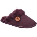 Cotswold Lechlade Sheepskin Mule Slipper in Purple additional 1