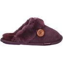 Cotswold Lechlade Sheepskin Mule Slipper in Purple additional 2