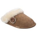 Cotswold Lechlade Sheepskin Mule Slipper in Chestnut additional 1
