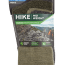 Bridgedale Hike Merino Performance Boot Sock in Green additional 4