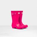 Hunter Original Kids Pink Wellington Boots additional 1
