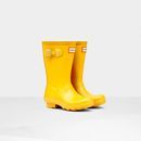 Hunter Original Children's Yellow Wellington Boots additional 1