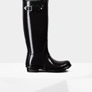 Hunter Original Tall High Gloss Black Wellington Boots additional 3