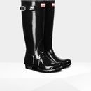 Hunter Original Tall High Gloss Black Wellington Boots additional 1