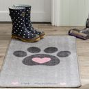 Pet Rebellion Big Paws XL Pink Heart Print Dog Mat additional 2