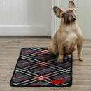 Pet Rebellion Stop Muddy Paws Tartan Print Dog Mat additional 2