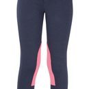 HyPERFORMANCE Belton Children's Jodhpurs - Navy/Salmon Pink additional 1