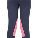 HyPERFORMANCE Belton Children's Jodhpurs - Navy/Salmon Pink additional 2