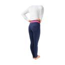 HyPERFORMANCE Brixton Elasticated Ladies Jodhpurs - Navy/Raspberry additional 2