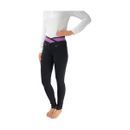 HyPERFORMANCE Brixton Elasticated Ladies Jodhpurs - Black/Purple additional 1