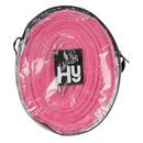 Hy Soft Webbing Lunge Rein - Black/Hot Pink additional 2