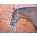 Hy Tartan Head Collar with Lead Rope - Navy/White/Blue additional 2