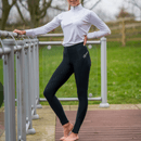 HyPERFORMANCE Supernova Ladies Riding Skins - Black/Midnight Blue additional 2