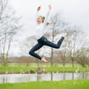 HyPERFORMANCE Supernova Ladies Riding Skins - Black/Midnight Blue additional 3