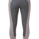 HyPERFORMANCE Frayer Ladies Breeches - Chocolate Brown/Pink Check additional 2