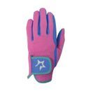 Hy5 Children's Zeddy Riding Gloves - Flamingo Pink/Cobalt Blue/Turquoise additional 1