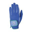 Hy5 Children's Zeddy Riding Gloves - Cobalt Blue/Petrol Blue/Turquoise additional 1
