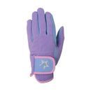 Hy5 Children's Zeddy Riding Gloves - Floral Lavender/Petrol Blue/Pink Powder Blush additional 1