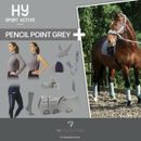 Hy Sport Active Riding Socks (Single Pack) - Pencil Point Grey/Smouldering Grey - Adult 4-8 additional 2