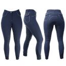 HyPERFORMANCE Highgrove Ladies Breeches - Navy/Silver additional 1