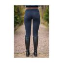 HyPERFORMANCE Brixton Elasticated Ladies Jodhpurs - Navy/Chocolate Brown additional 4