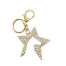 Zeddy Diamante Key Ring - Gold/Diamante additional 1