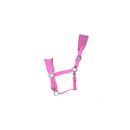 Hy Heart Fleece Head Collar - Pink/Silver additional 1
