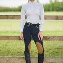 HyPERFORMANCE Malvern Ladies Breeches - Navy/Caramel Brown additional 3
