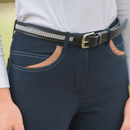 HyPERFORMANCE Malvern Ladies Breeches - Navy/Caramel Brown additional 4
