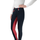 HyPERFORMANCE Saxby Silicone Jodhpurs - Marine Navy/Red additional 1