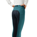 HyPERFORMANCE Saxby Silicone Jodhpurs - Peacock Green/Marine Navy additional 2