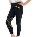 HyPERFORMANCE Stella Children's Riding Tights - Navy/Yellow additional 1