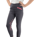HyPERFORMANCE Stella Children's Riding Tights - Iron Grey/Pink additional 1