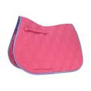 HySPEED Deluxe Pro Saddle Pad - Raspberry/Blue/White additional 1