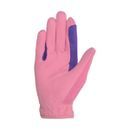 Hy5 Children's Two Tone Riding Gloves - Purple/Pink additional 2