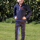 Hy Equestrian Tractors Rock Tots Jodhpurs - Navy/Royal Blue/Red additional 3