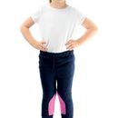 HyPERFORMANCE Fleece Tots Jodhpurs - Navy/Pretty Pink additional 1