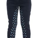HyPERFORMANCE Rust Star Children's Riding Jodhpurs - Blackberry/Rust Stars additional 1