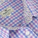 Hoggs Becky II Ladies Cotton Shirt - Pink/Blue Check additional 2