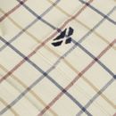 Hoggs Ambassador Junior Premier Tattersall Shirt - Ivory/Navy additional 3