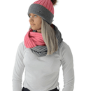 HyFASHION Luxembourg Luxury Snood - Coral/Charcoal - One Size additional 3