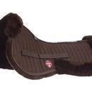 LeMieux Lambskin Pro-Sorb System (Half Pad) - Brown Wool/Brown Fabric additional 1