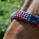 Hy Multicolour Adjustable Head Collar with Rope - Navy/Raspberry/Sea Blue additional 3