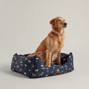 Joules Dog Print Box Bed - Navy additional 1