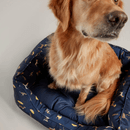 Joules Dog Print Box Bed - Navy additional 2