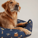 Joules Dog Print Box Bed - Navy additional 3
