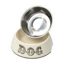 House of Paws Melamine Dog Bowl - Cream additional 1